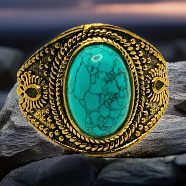 Natural Turquoise with Unique Inclusions